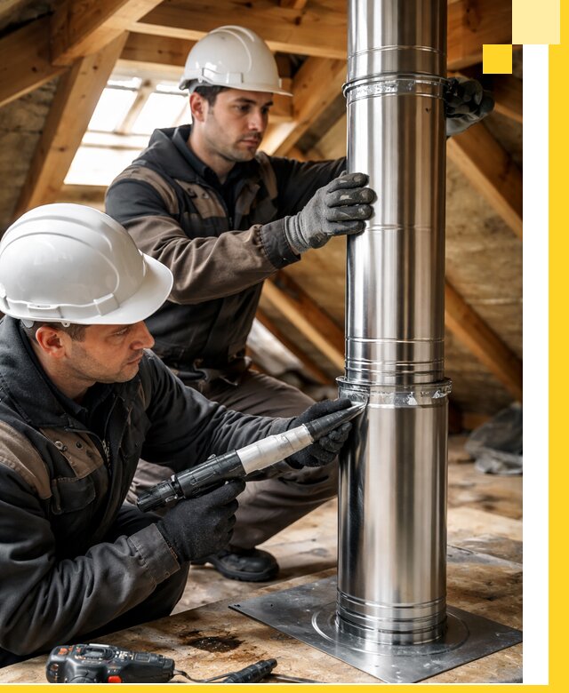 Монтаж дымоходов для каминов в Слободской с гарантией качества