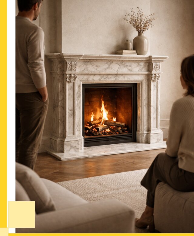 Мраморные камины под ключ в Слободской от 257625 р. | ЭриданСлб