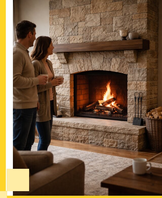 Каменные камины на заказ в Слободской от 185490 р. | ЭриданСлб