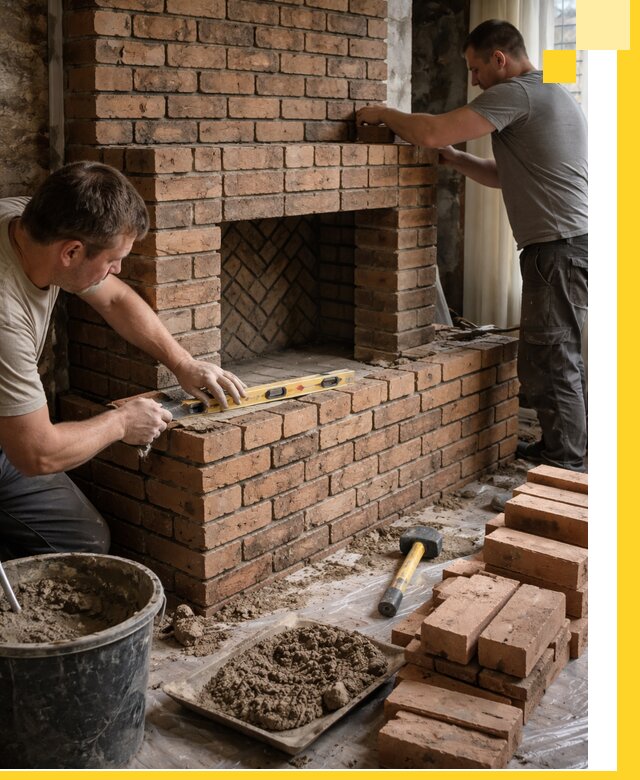 Изготовление и установка кирпичных каминов в Слободской