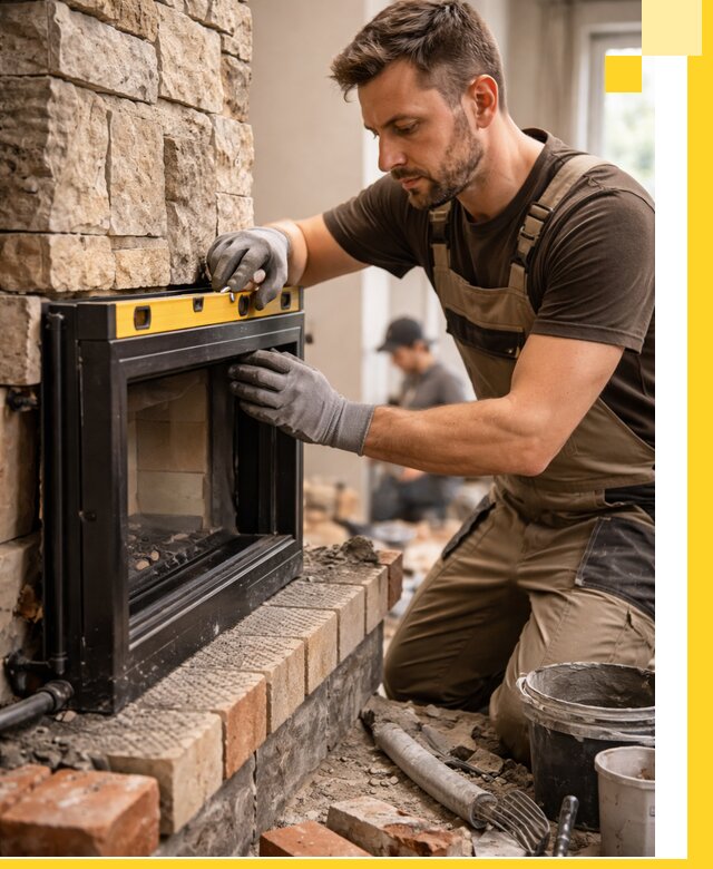 Дровяные камины под ключ в Слободской: монтаж, обустройство