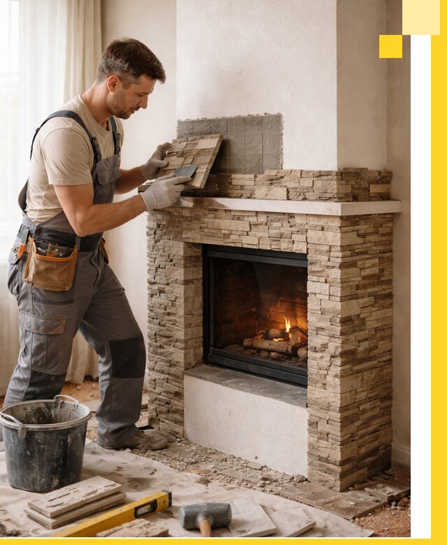 Изготовление и монтаж каминов для дома под ключ в Слободской