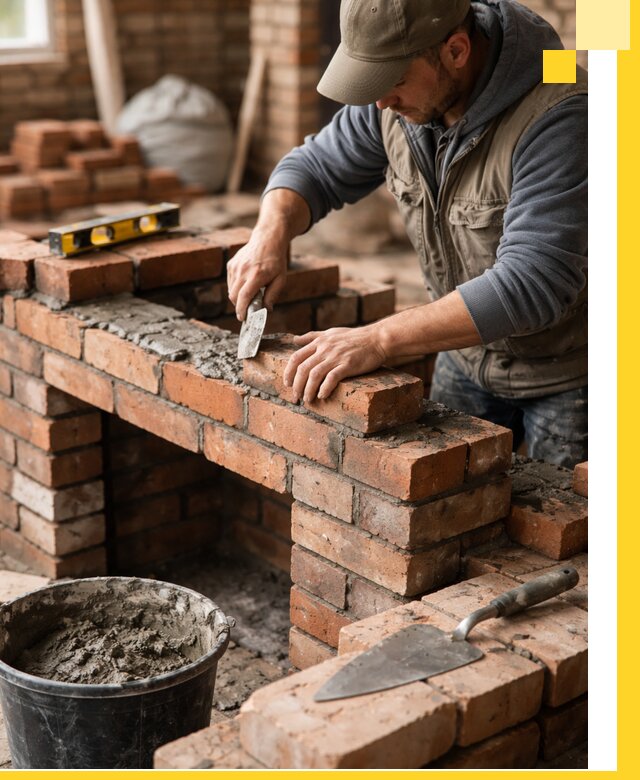 Кладка каминов под ключ в Слободской профессиональная отделка и монтаж