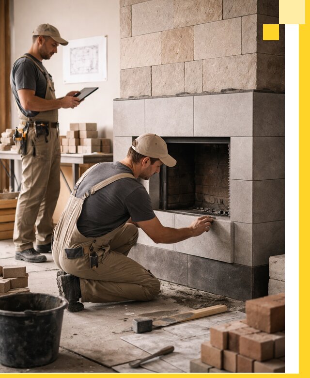 Индивидуальные проекты каминов и каминных систем в Слободской