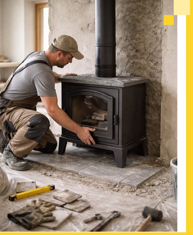 Профессиональный монтаж печей и каминов в Слободской под ключ