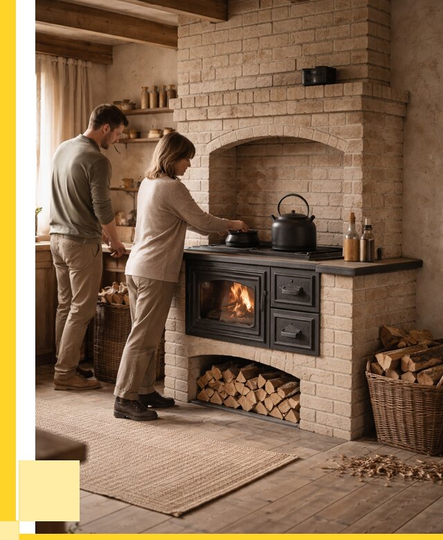 Печи с плитой в Слободской от 46373 р. | ЭриданСлб — кирпичная печь