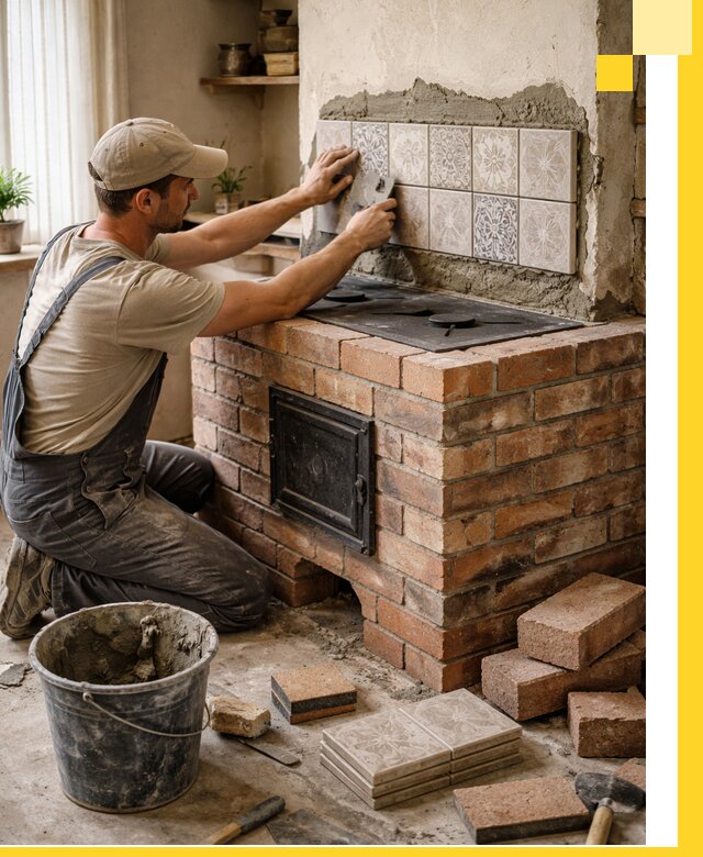 Печи с плитой на заказ монтаж гарантия и сервис в Слободской