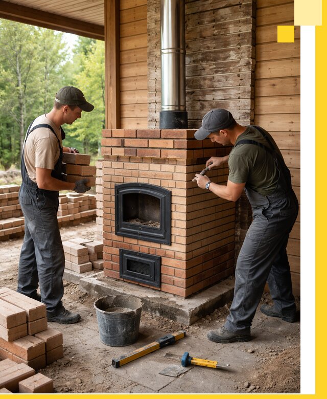 Производство и установка дачных печей под ключ в Слободской