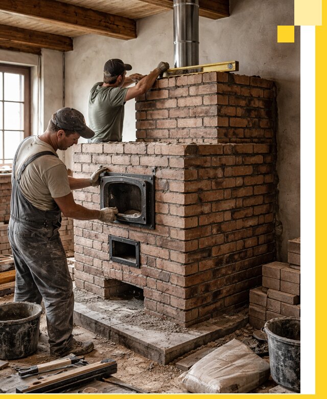 Печи для загородного дома под ключ в Слободской — монтаж и сервис