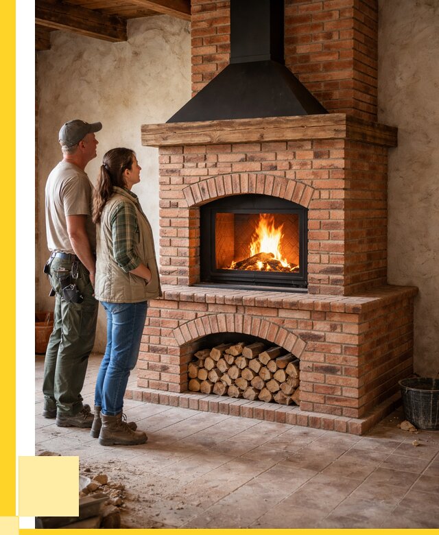 Печи камины из кирпича в Слободской от 123660 р. | ЭриданСлб