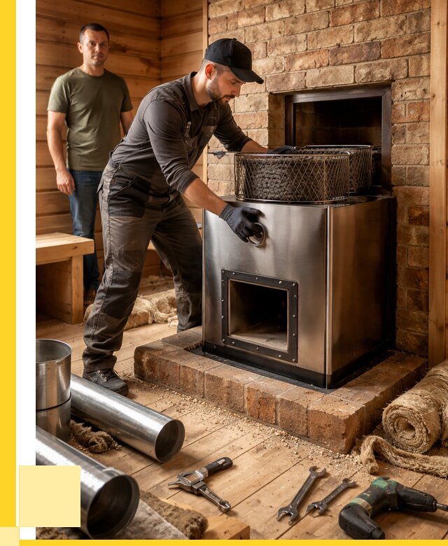 Монтаж банных печей под ключ в Слободской от 18549 р., ЭриданСлб