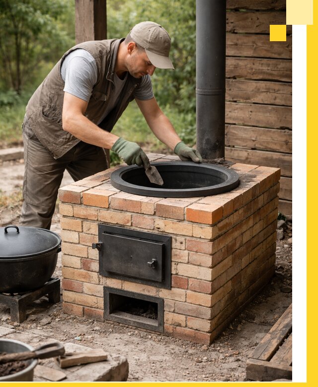 Изготовление и установка печей для казана в Слободской под ключ