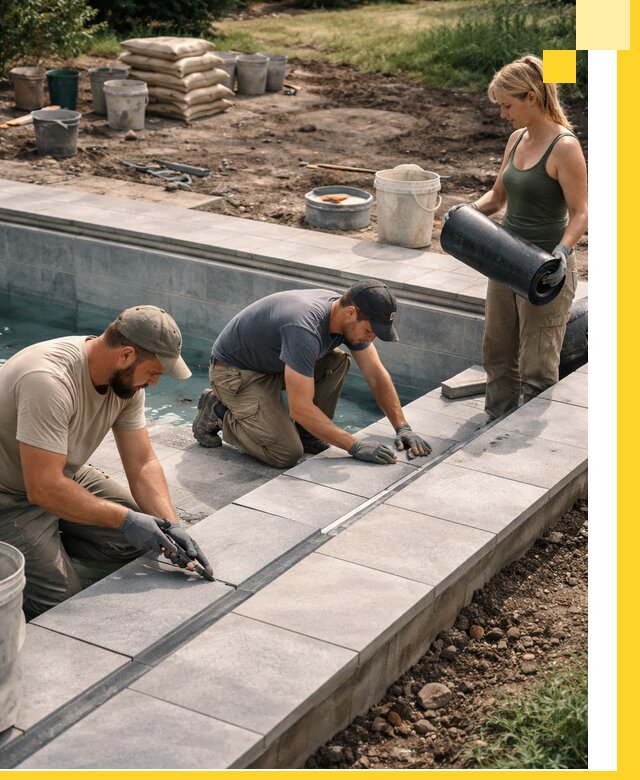 Строительство и монтаж уличных бассейнов под ключ в Слободской