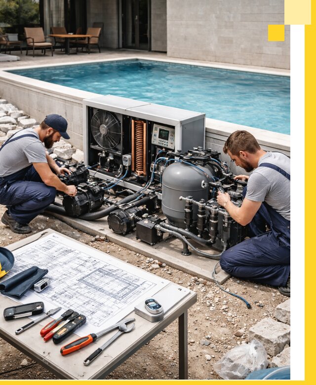 Проектирование и монтаж бассейнов с подогревом в Слободской