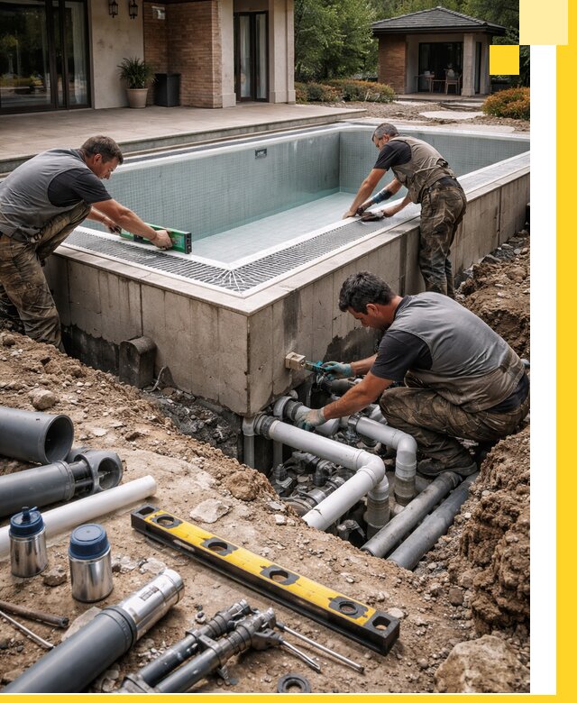 Строительство переливных бассейнов в Слободской под ключ