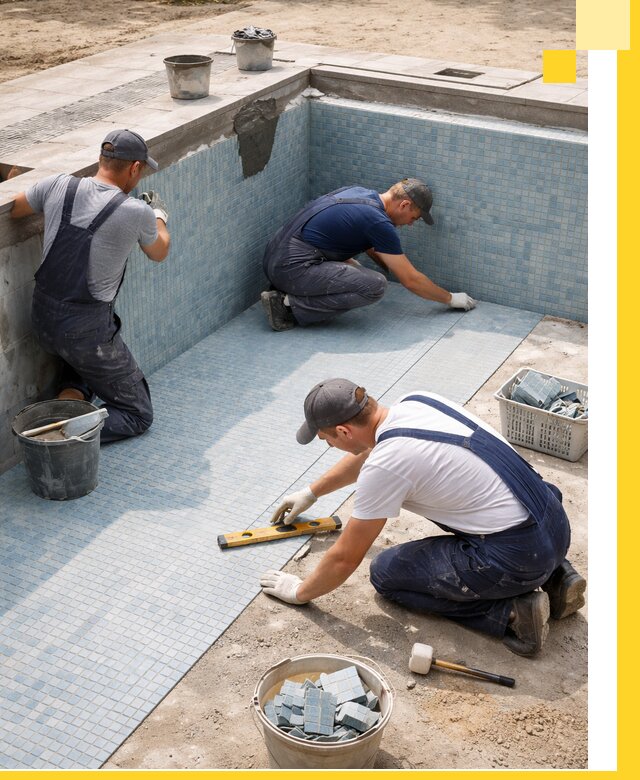 Укладка и установка плитки для бассейнов под ключ в Слободской