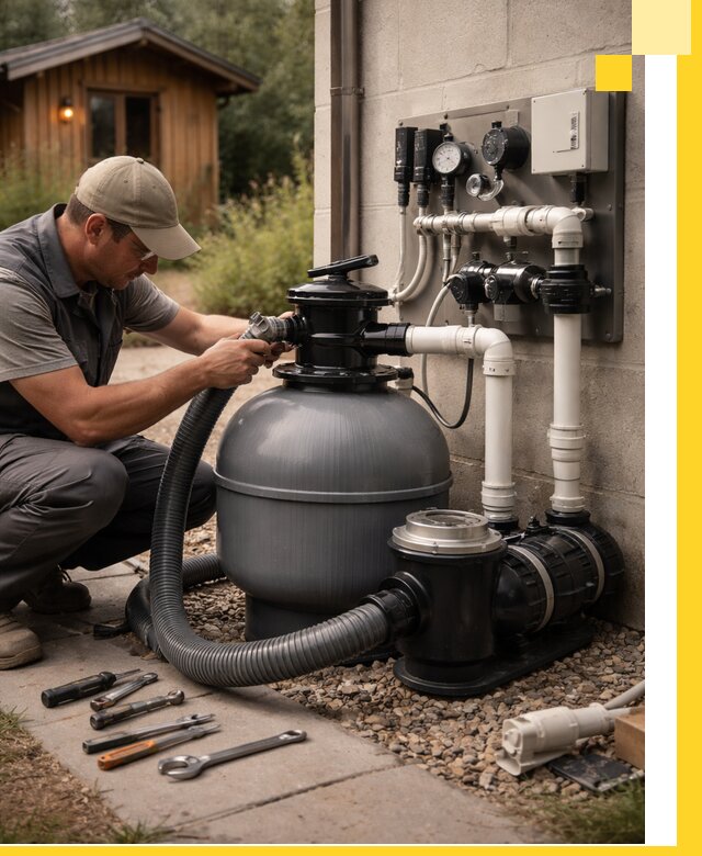 Продажа и монтаж фильтров и насосов для бассейнов в Слободской