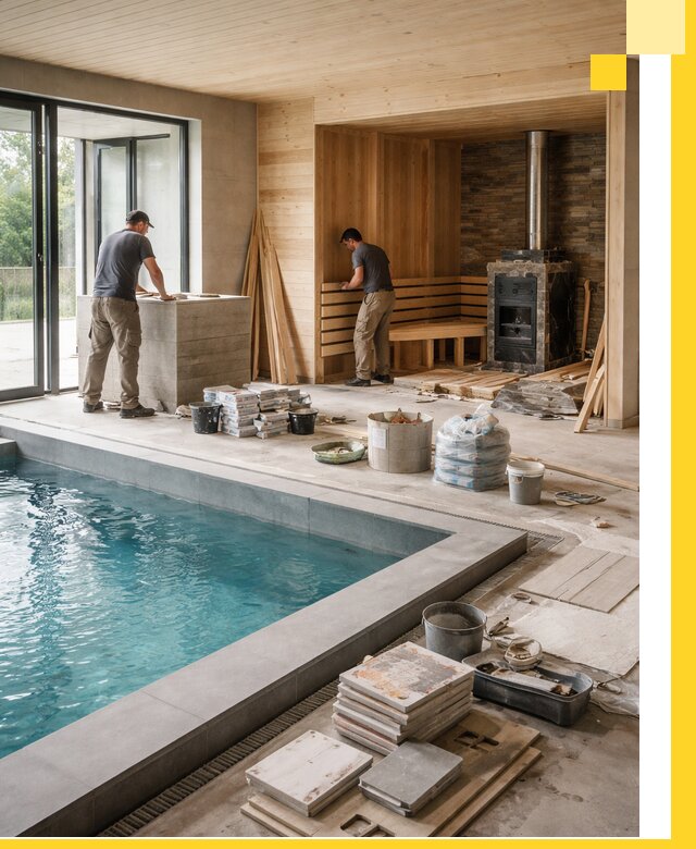 Проектирование и строительство бань с бассейном в Слободской