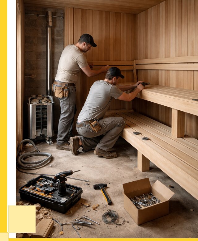 Монтаж саун под ключ в Слободской от 123660 р. | ЭриданСлб