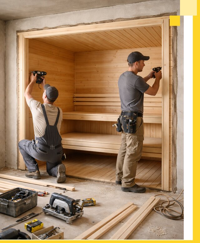 Монтаж саун под ключ в Слободской — проектирование и установка