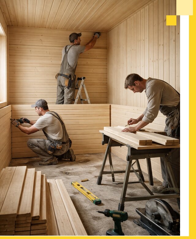 Обшивка саун в Слободской из натуральной древесины под ключ