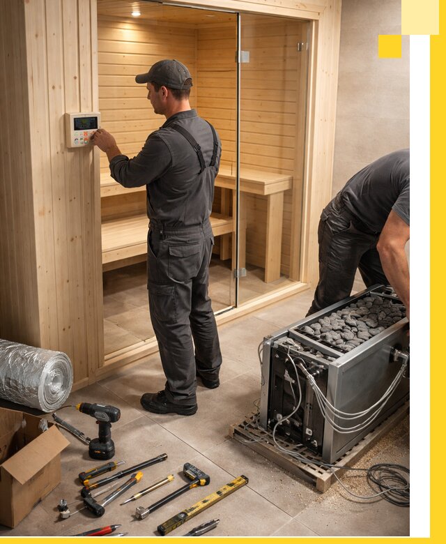 Поставка, установка и монтаж электрических саун в Слободской