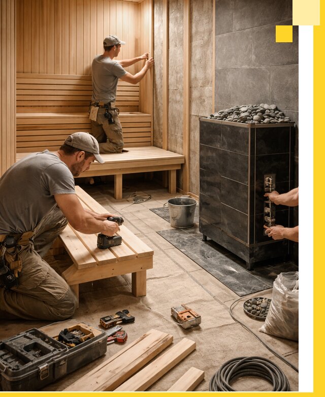 Дизайн и строительство интерьерных саун под ключ в Слободской