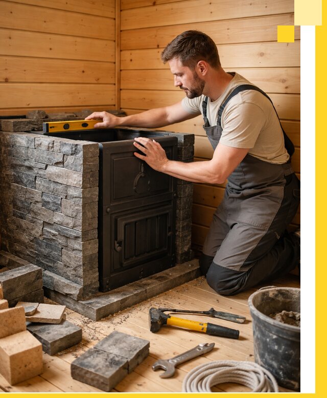 Производство и установка печей для саун под ключ в Слободской