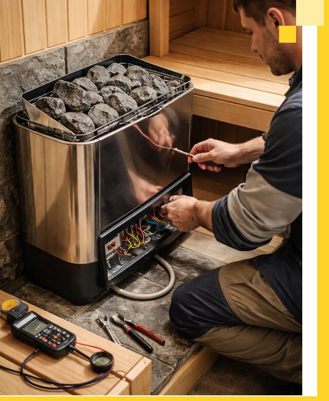 Продажа и установка электрокаменок для саун в Слободской