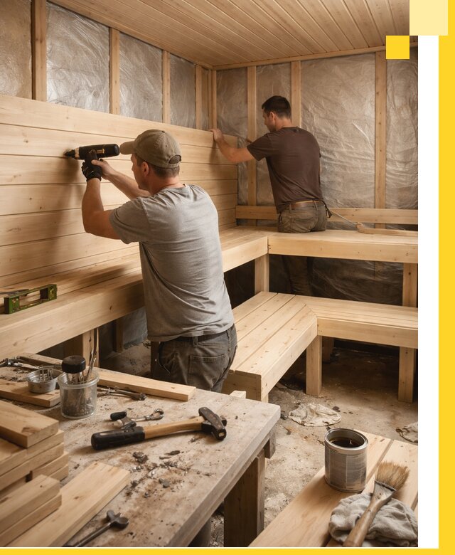 Профессиональная отделка бань и саун под ключ в Слободской