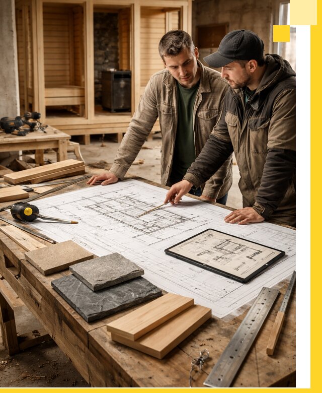 Проекты бань под ключ и планы строительства в Слободской