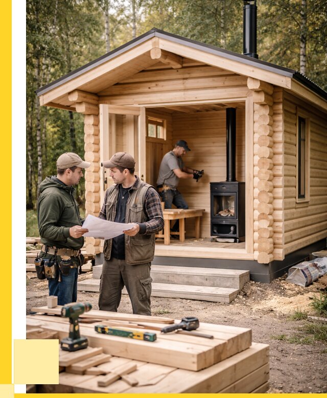 Монтаж бань под ключ в Слободской — от 206100 р. | ЭриданСлб