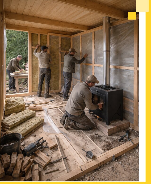 Профессиональный монтаж бань под ключ в Слободской для дома