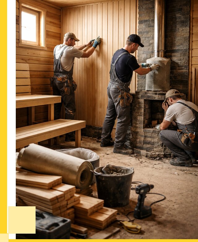 Ремонт бань под ключ в Слободской от 46373 р. | ЭриданСлб