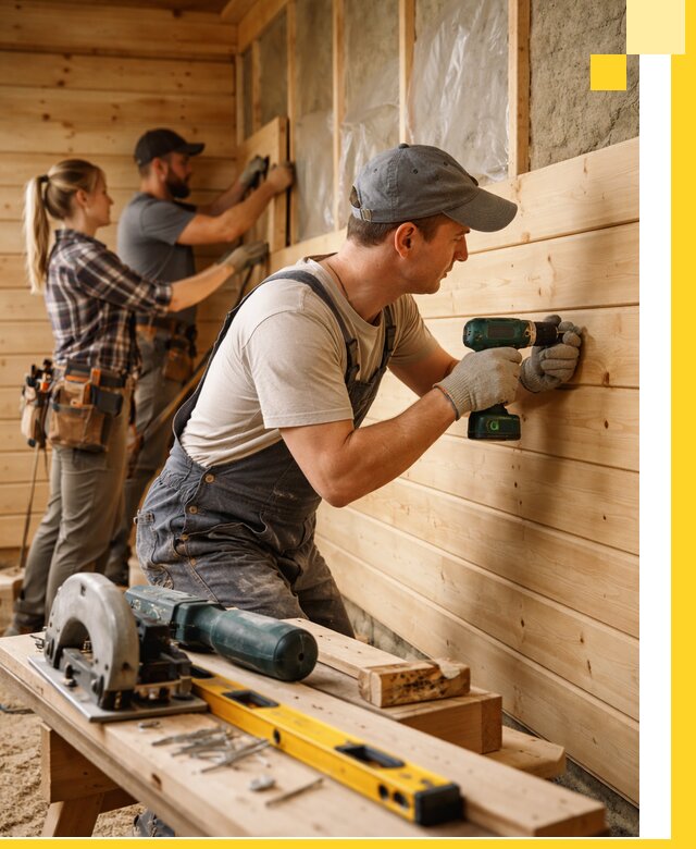 Обшивка бань под ключ в Слободской: отделка стен и потолков