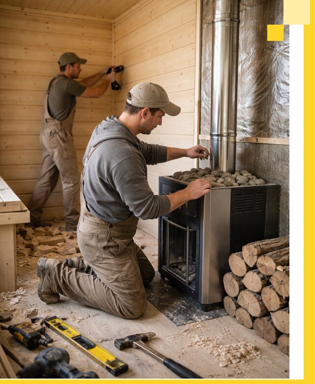 Строительство деревянных бань под ключ в Слободской проекты и монтаж