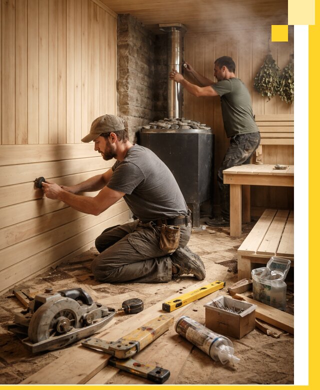 Полное строительство и оснащение парных под ключ в Слободской