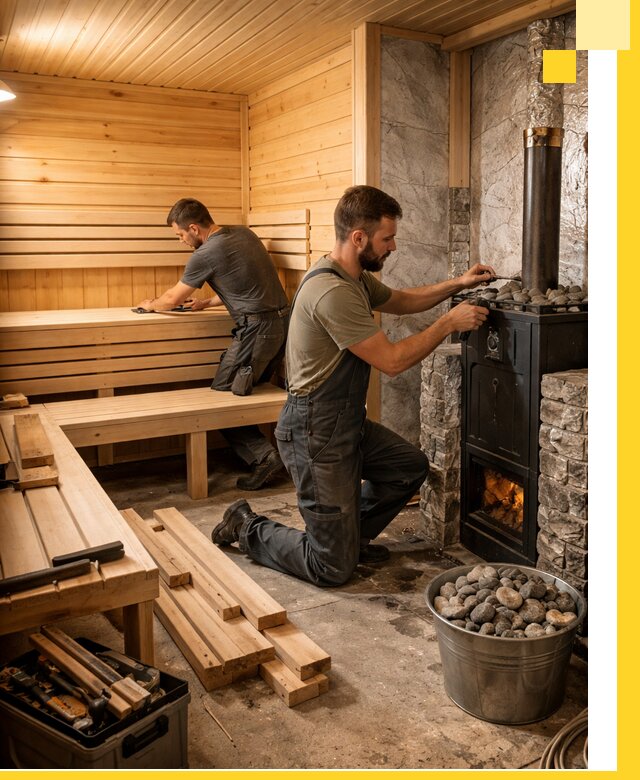 Дизайн и строительство интерьеров бань под ключ в Слободской