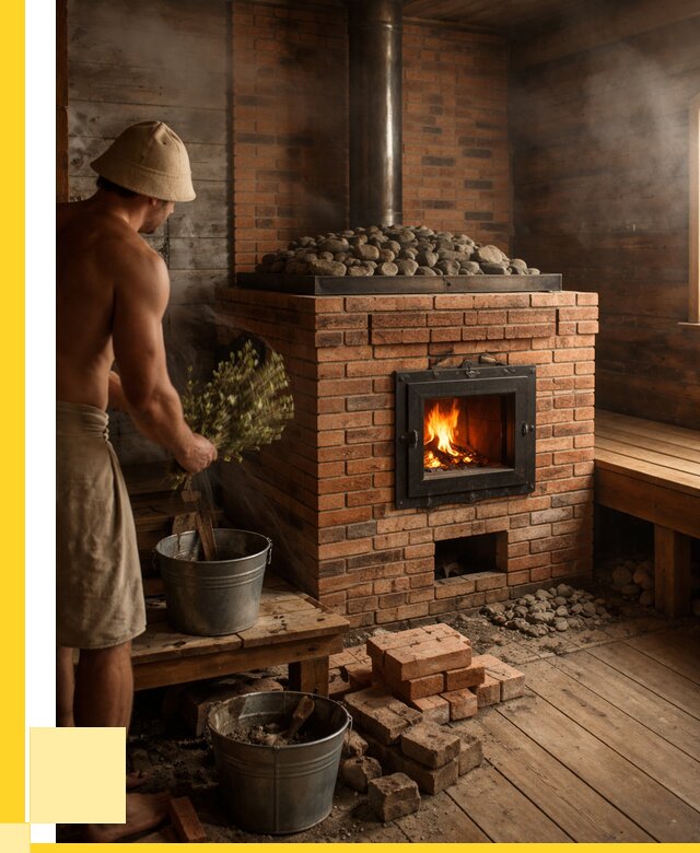 Кирпичные банные печи в Слободской от 92745 р. | ЭриданСлб