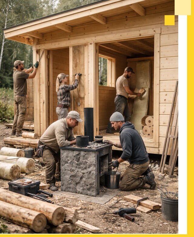 Купить баню под ключ в Слободской строительство монтаж отделка