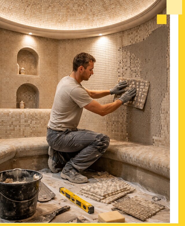 Устройство и монтаж домашнего хамама под ключ в Слободской