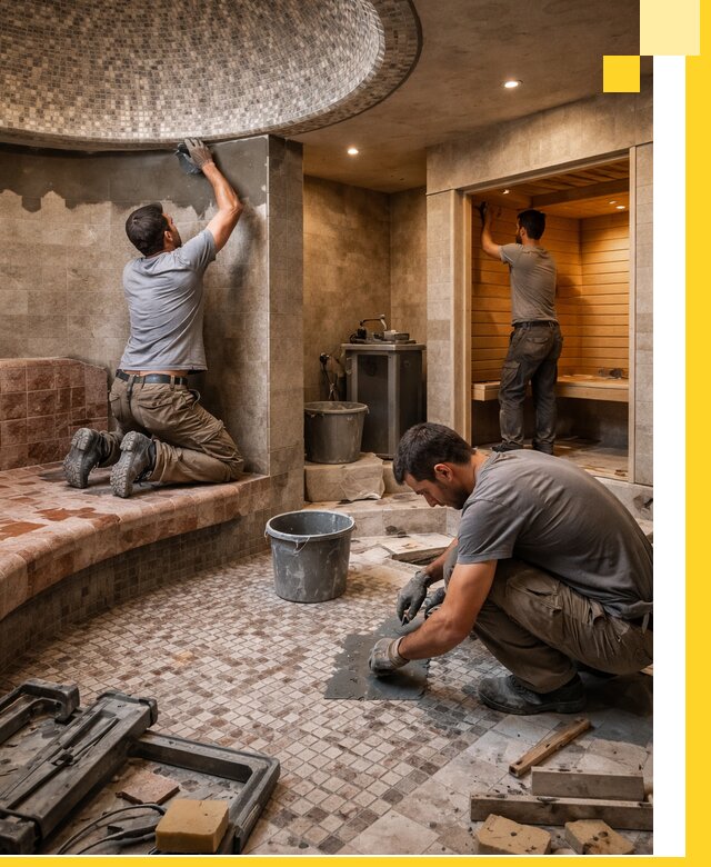 Проект и строительство хамама бани и сауны под ключ в Слободской