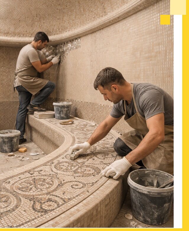 Плитка для хамама в Слободской, укладка, подбор и поставка