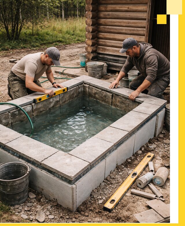 Изготовление и установка холодных купелей под ключ в Слободской